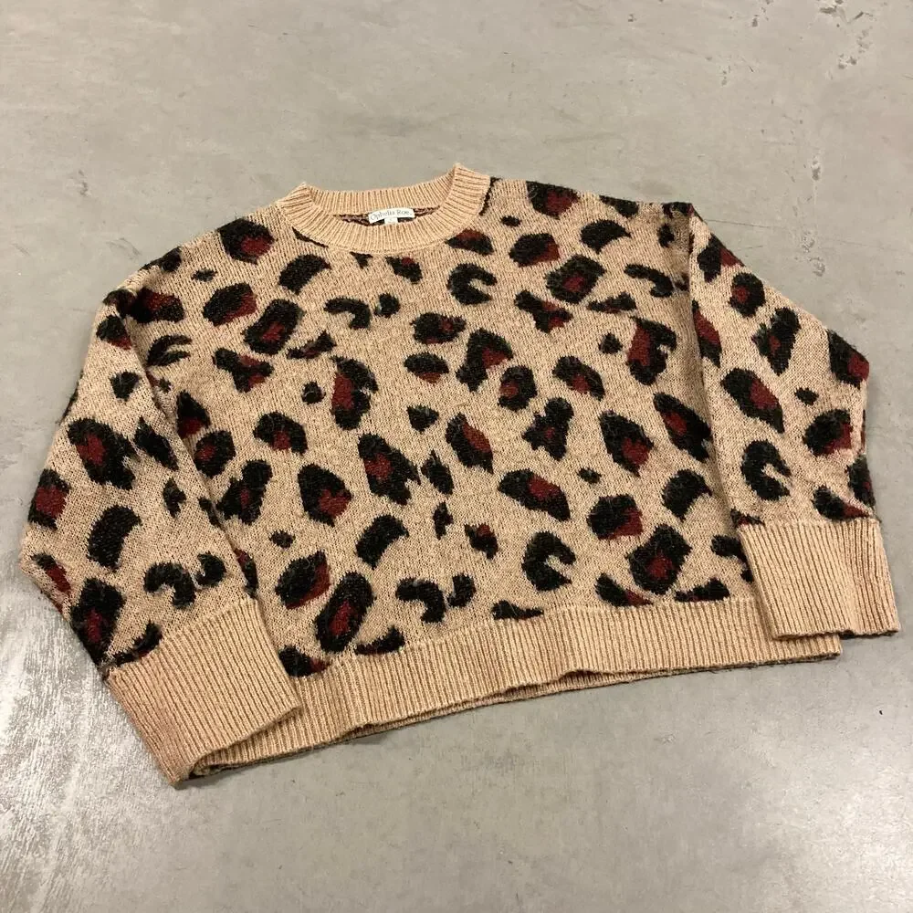 Y2K cheetah sweater